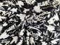 Preview: Reststück! French Terry Black & White Baam Schwarz 30 x VB